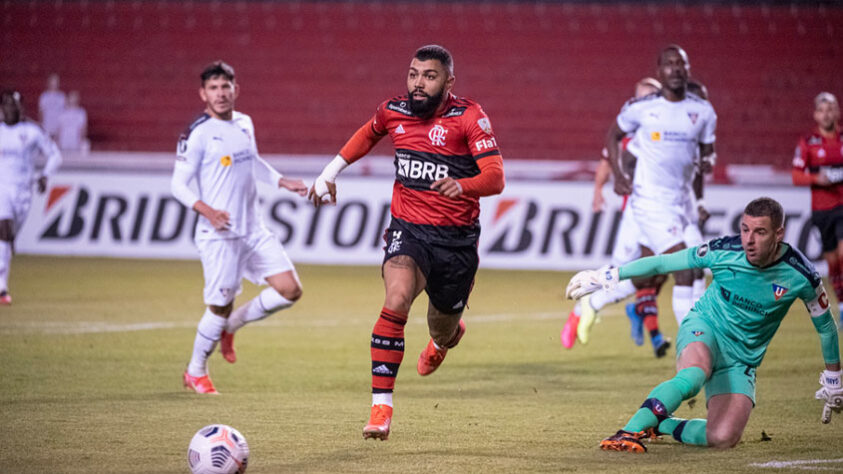 4/5/21 - LDU 2x3 Flamengo, no Estádio Casa Blanca, em Quito, no Equador (fase de grupos da Libertadores de 2021).