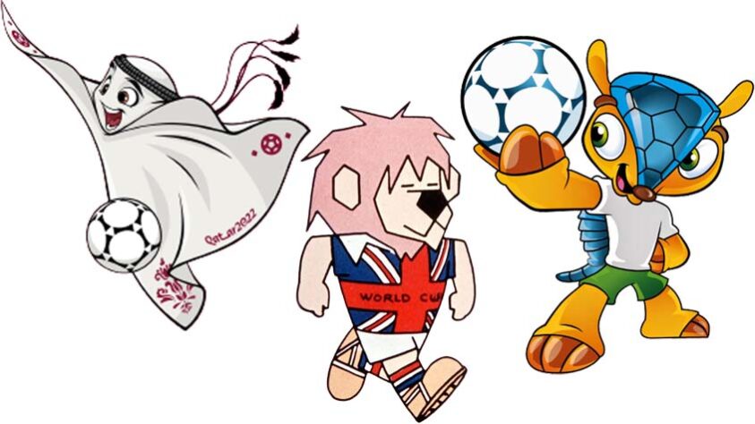 Mascotes da Copa do Mundo: relembre todos os personagens