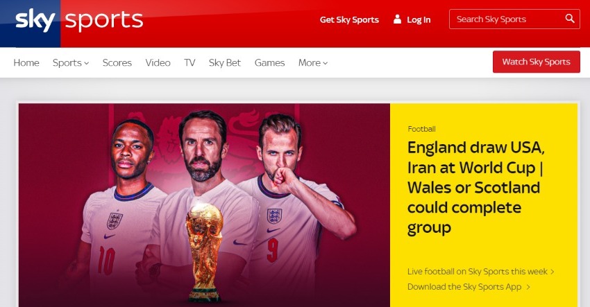 A 'Sky Sports' informou o grupo inglês no destaque.