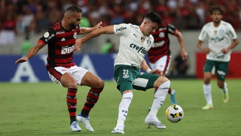 20/4/2022 - Flamengo 0 x 0 Palmeiras - Maracanã - Brasileirão-2022 - Gols: -