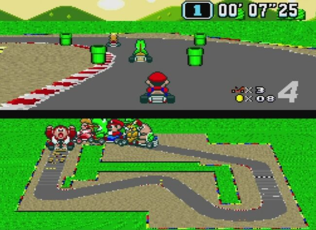 MARIO KART - O jogo baseado no histórico personagem Mario é um sucesso da Nintendo até os dias atuais.