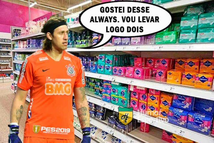 Rivais não perdoaram tropeço do Timão para a equipe boliviana e fizeram montagens brincando com marca de absorventes. Veja os memes! (Por Humor Esportivo)