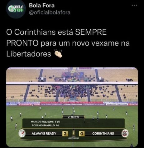 Libertadores: os melhores memes de Always Ready 2 x 0 Corinthians