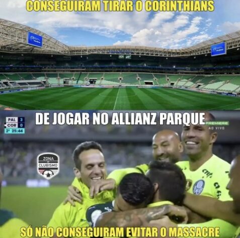 Os melhores memes de Palmeiras 3 x 0 Corinthians pela terceira rodada do Brasileirão.