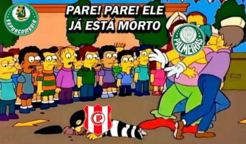 Após goleada por 8 a 1 pela Libertadores, torcedores do Palmeiras enalteceram Rafael Navarro e Raphael Veiga nos memes.