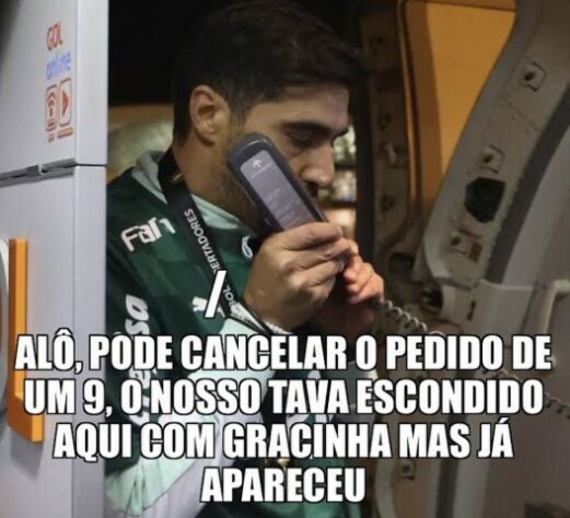 Após goleada por 8 a 1 pela Libertadores, torcedores do Palmeiras enalteceram Rafael Navarro e Raphael Veiga nos memes.