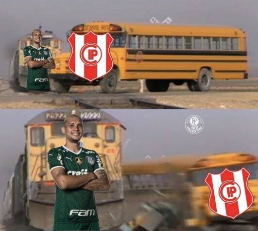 Após goleada por 8 a 1 pela Libertadores, torcedores do Palmeiras enalteceram Rafael Navarro e Raphael Veiga nos memes.