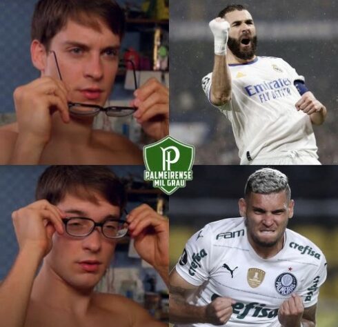 Após goleada por 8 a 1 pela Libertadores, torcedores do Palmeiras enalteceram Rafael Navarro e Raphael Veiga nos memes.