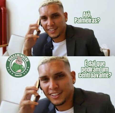 Após goleada por 8 a 1 pela Libertadores, torcedores do Palmeiras enalteceram Rafael Navarro e Raphael Veiga nos memes.