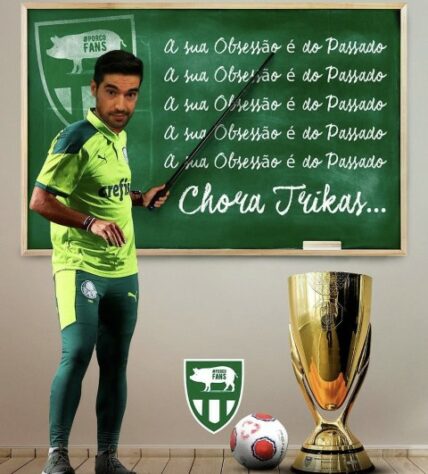 Torcedores do Palmeiras fazem memes após goleada sobre o São Paulo e título do Campeonato Paulista.