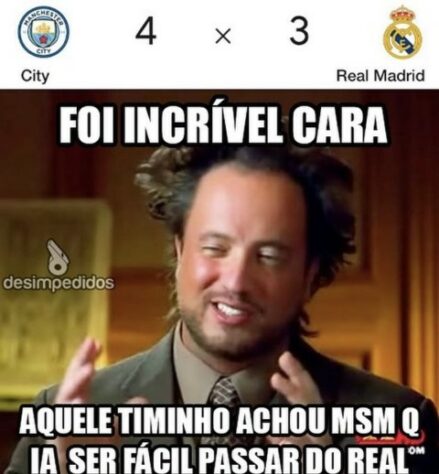 Champions League: os melhores memes de Manchester City 4 x 3 Real Madrid