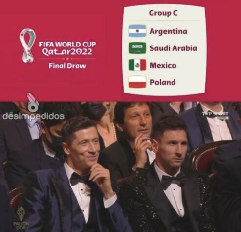 Lionel Messi e Robert Lewandowski se encontrarão na 3ª rodada do "Grupo C". Arábia Saudita e México fecham as seleções adversária da primeira fase.