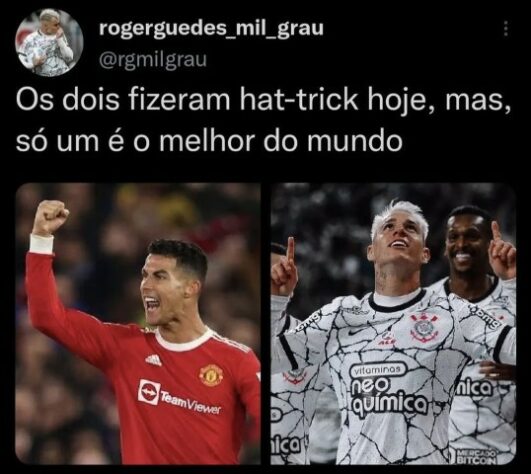 Brasileirão: os melhores memes de Corinthians 3 x 0 Avaí, com três gols de Róger Guedes.