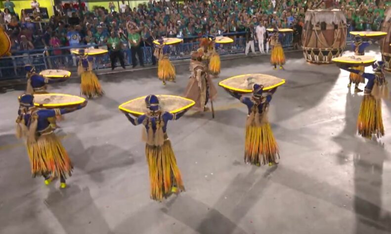 Desfile da Vila Isabel na segunda noite do carnaval do Rio de Janeiro na Sapucaí.