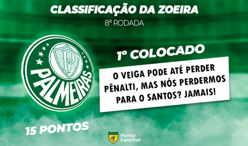 Classificação da Zoeira: 8ª rodada - Santos 0 x 1 Palmeiras