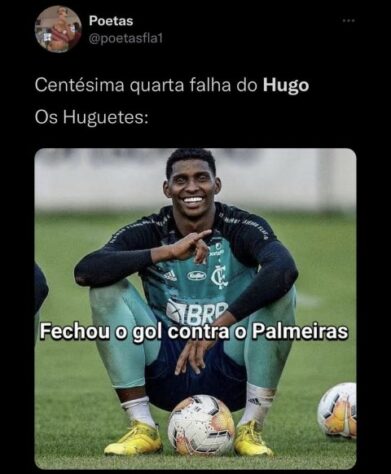 Lance - Web não perdoa Hugo, do Flamengo, após falha