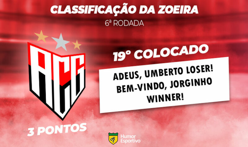 Classificação da Zoeira: 6ª rodada - Atlético-MG 2 x 0 Atlético-GO