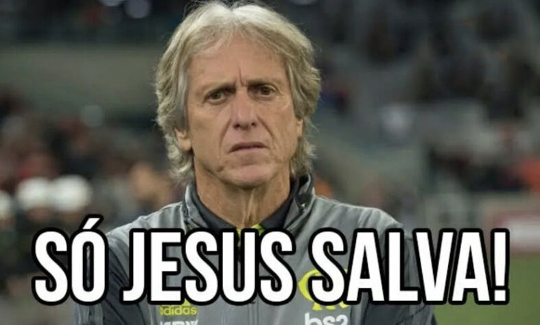 A cada tropeço do Flamengo, Jorge Jesus é lembrado em memes dos torcedores.