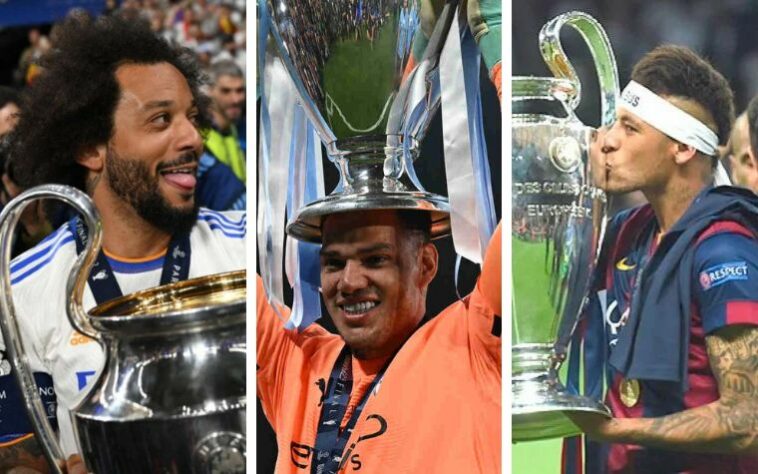 Os duelos das quartas de final da Champions League estão definidos, e oito times seguem na luta pelo maior torneio de clubes do mundo. Para isso, alguns dos clubes sobreviventes contam com o talento de jogadores brasileiros, que têm histórico de sucesso na competição europeia. Nesta galeria, relembre os brasileiros que conquistaram a Champions League. 