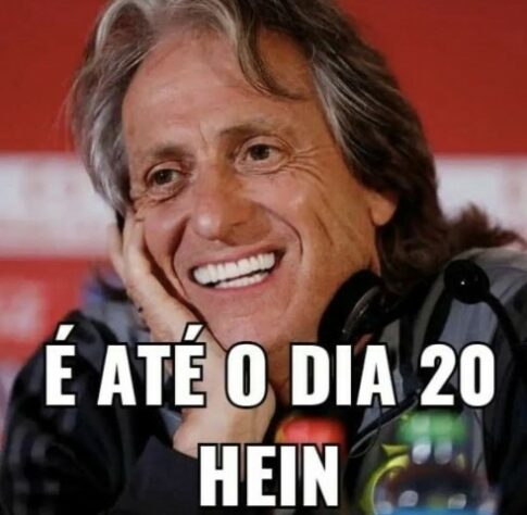 A cada tropeço do Flamengo, Jorge Jesus é lembrado em memes dos torcedores.
