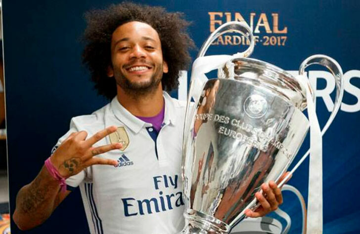 Marcelo (lateral-esquerdo): 5 títulos (2013/14, 2015/16, 2016/17, 2017/18 e 2021/22, pelo Real Madrid)
