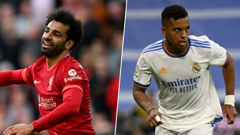 Mohamed Salah (Liverpool) x Rodrygo (Real Madrid)