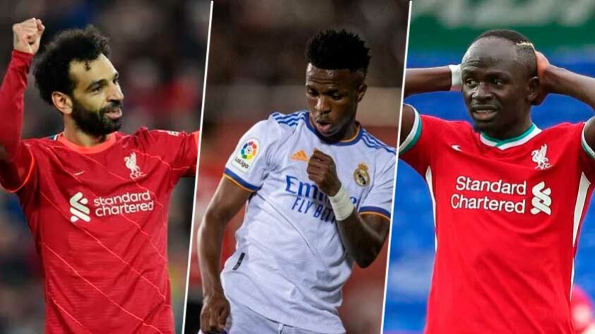 Liverpool e Real Madrid farão a final da Champions League 2021/22 neste sábado (28), às 16h (de Brasília). Os Reds tentam conquistar a sétima orelhuda, enquanto os Merengues, maiores campeões, querem chegar a 14 títulos. Saiba, em ordem crescente, os 20 jogadores das duas equipes com maiores valores de mercado, segundo o Transfermarkt, site especializado em finanças do futebol.