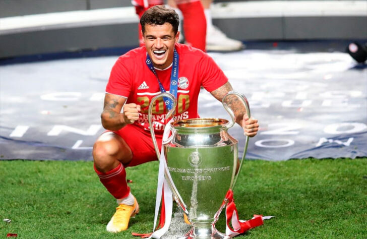 Philippe Coutinho (meio-campista): 1 título (2019/20, pelo Bayern de Munique)