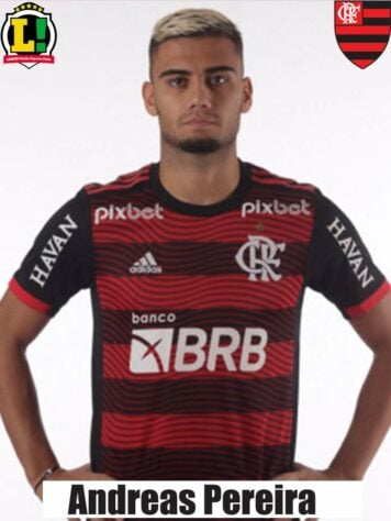 ANDREAS PEREIRA - 6,5 - Deu a assistência para Pedro fazer o segundo gol do Flamengo, ao cobrar falta pela esquerda com precisão. 