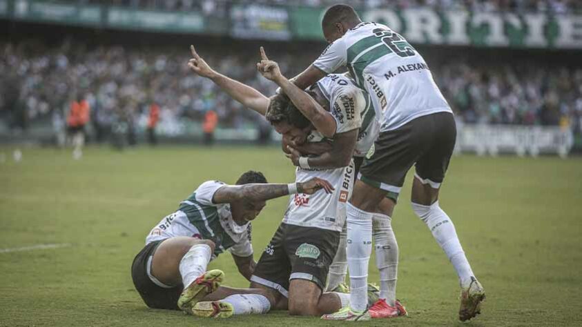 17º - Coritiba - Valor do elenco: 32,25 milhões de euros (aproximadamente R$ 179,7 milhões) - Número de jogadores no plantel: 36 atletas