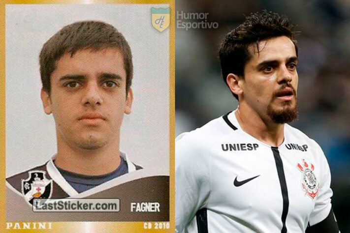 Fágner no álbum do Campeonato Brasileiro de 2010 com a camisa do Vasco. Com 32 anos, ele disputa a Série A do Brasileirão pelo Corinthians.