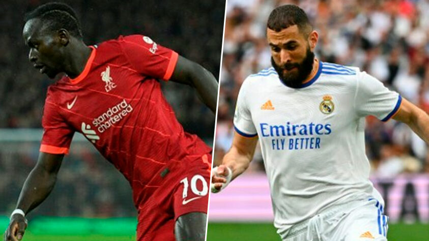 Sadio Mané (Liverpool) x Karim Benzema (Real Madrid)