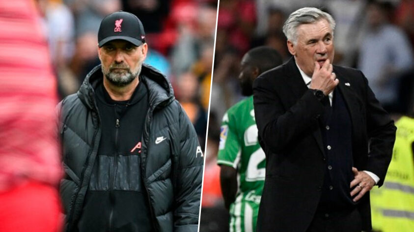 Jurgen Klopp (Liverpool) x Carlo Ancelotti (Real Madrid)