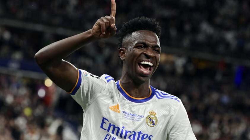 3º - Vinícius Júnior (BRA) - ponta do Real Madrid - 22 anos - valor de mercado: 120 milhões de euros (aproximadamente R$ 664 milhões)