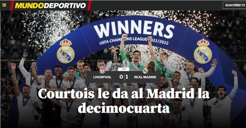 MUNDO DESPORTIVO (Espanha): 'A 14 é de Courtois'