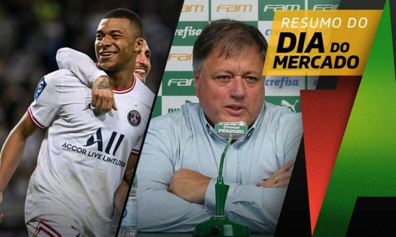 Mbappé define data para a definição do seu futuro, que segue desconhecido e com muitas especulações. Palmeiras ainda não se desligou do mercado na procura de um atacante. Tudo isso e muito mais no Dia do Mercado de sexta-feira. 