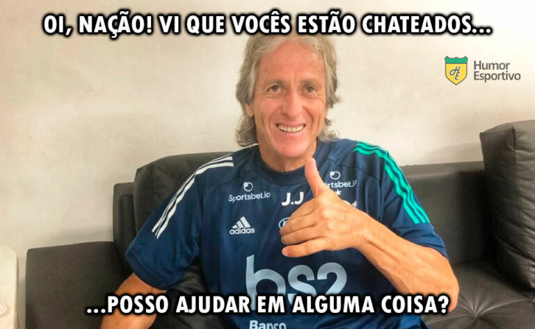 Equipe comandada por Paulo Sousa foi derrotada por 1 a 0 pelo Glorioso, no Mané Garrincha, na manhã deste domingo. Após o jogo, torcedores foram às redes sociais para tirar sarro do rubro-negro e brincar com suposto retorno de Jorge Jesus. Veja! (Por Humor Esportivo)