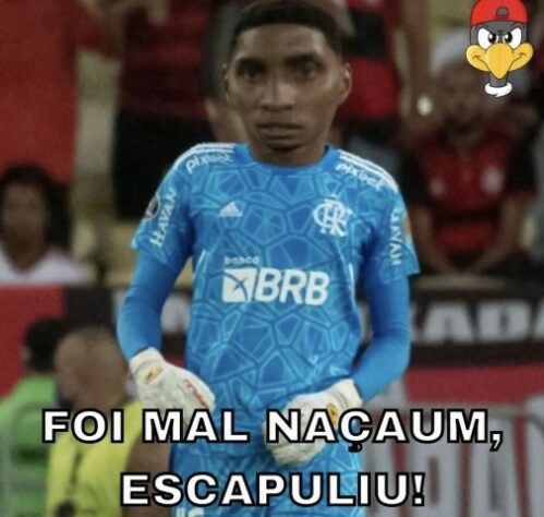 Hugo Souza sofre com memes após falha diante do Sporting Cristal pela Libertadores.