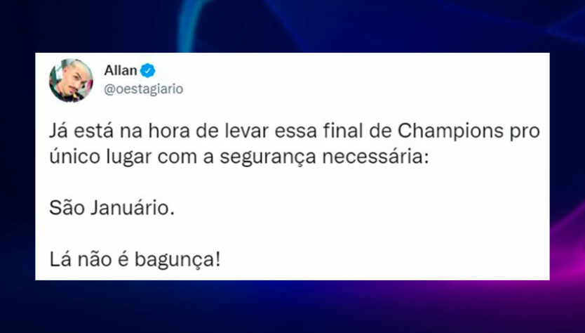 Torcedores fazem memes e piadas com acontecimentos inusitados na final entre Liverpool e Real Madrid.