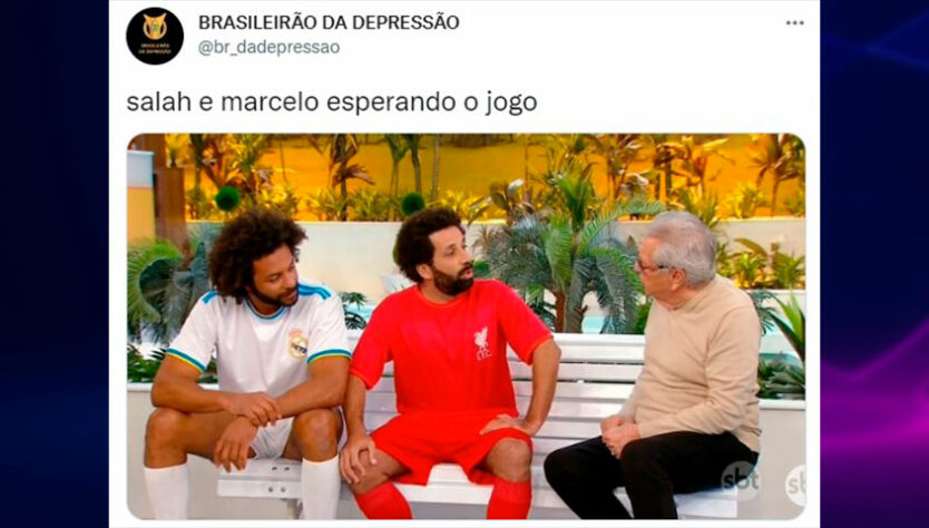 Torcedores fazem memes e piadas com acontecimentos inusitados na final entre Liverpool e Real Madrid.