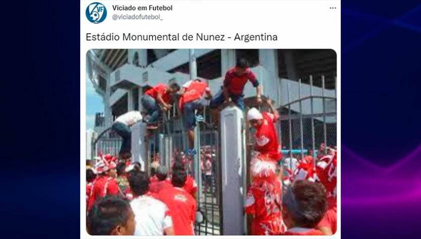 Torcedores fazem memes e piadas com acontecimentos inusitados na final entre Liverpool e Real Madrid.