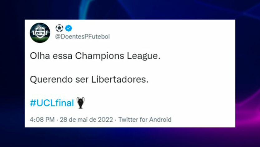 Torcedores fazem memes e piadas com acontecimentos inusitados na final entre Liverpool e Real Madrid.