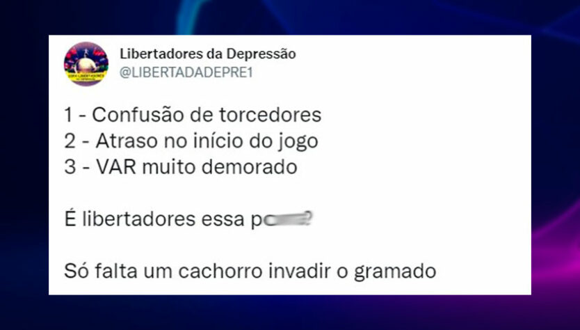 Torcedores fazem memes e piadas com acontecimentos inusitados na final entre Liverpool e Real Madrid.