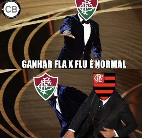 Em memes, rubro-negros enaltecem Hugo Souza e zoam o Fluminense após vitória do Flamengo no clássico.