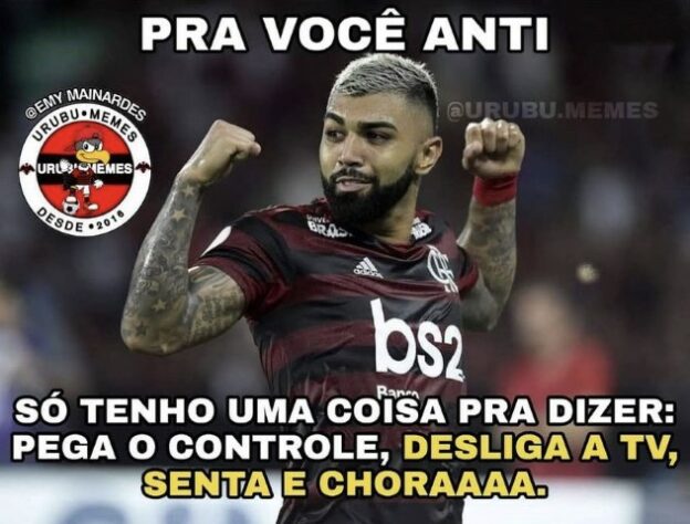 Em memes, rubro-negros enaltecem Hugo Souza e zoam o Fluminense após vitória do Flamengo no clássico.