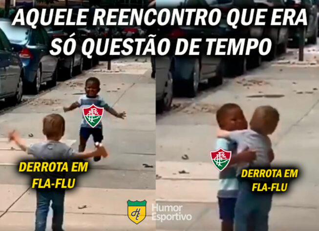 Em memes, rubro-negros enaltecem Hugo Souza e zoam o Fluminense após vitória do Flamengo no clássico.