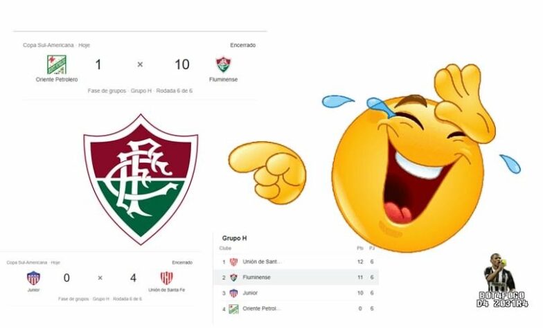 Virgem das Américas? Fluminense é alvo de memes após eliminação na Copa Sul-Americana.