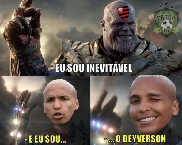Hora de recordar: Deyverson tem histórico de memes com provocações ao Flamengo.
