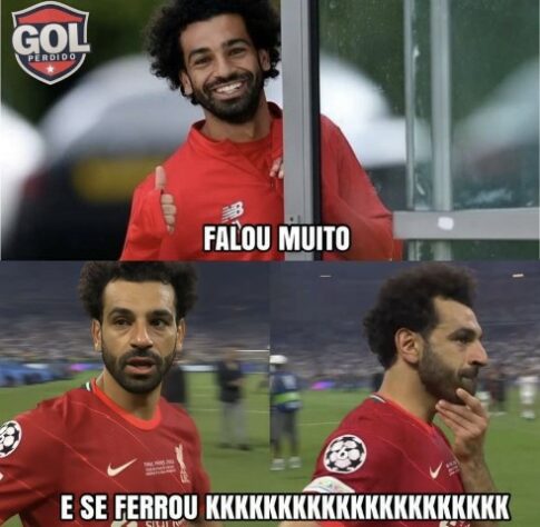 Vinicius Júnior, Salah, Courtois e muito mais: jogadores protagonizam memes do título do Real Madrid sobre o Liverpool.