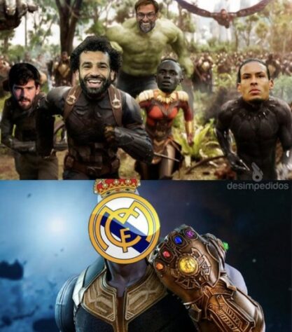 Vinicius Júnior, Salah, Courtois e muito mais: jogadores protagonizam memes do título do Real Madrid sobre o Liverpool.